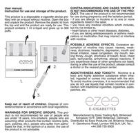 Ezee Cigalike Cartridges Menthol Nicotine free 3 pcs.